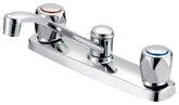 Boston Harbor OMETQO1235CP-LF Kitchen Faucet, 1.8 gpm, 3-Faucet Hole, Metal/Plastic, Chrome Plated, Deck Mounting